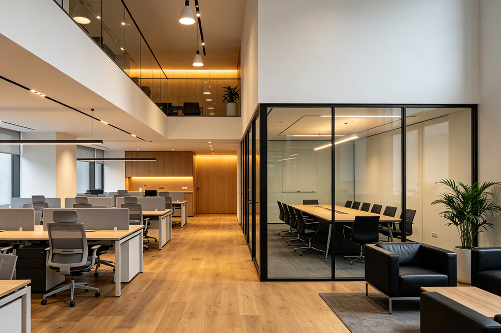 办公室二层搭建装修效果图