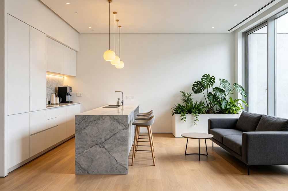 办公室简单茶水间装修效果图