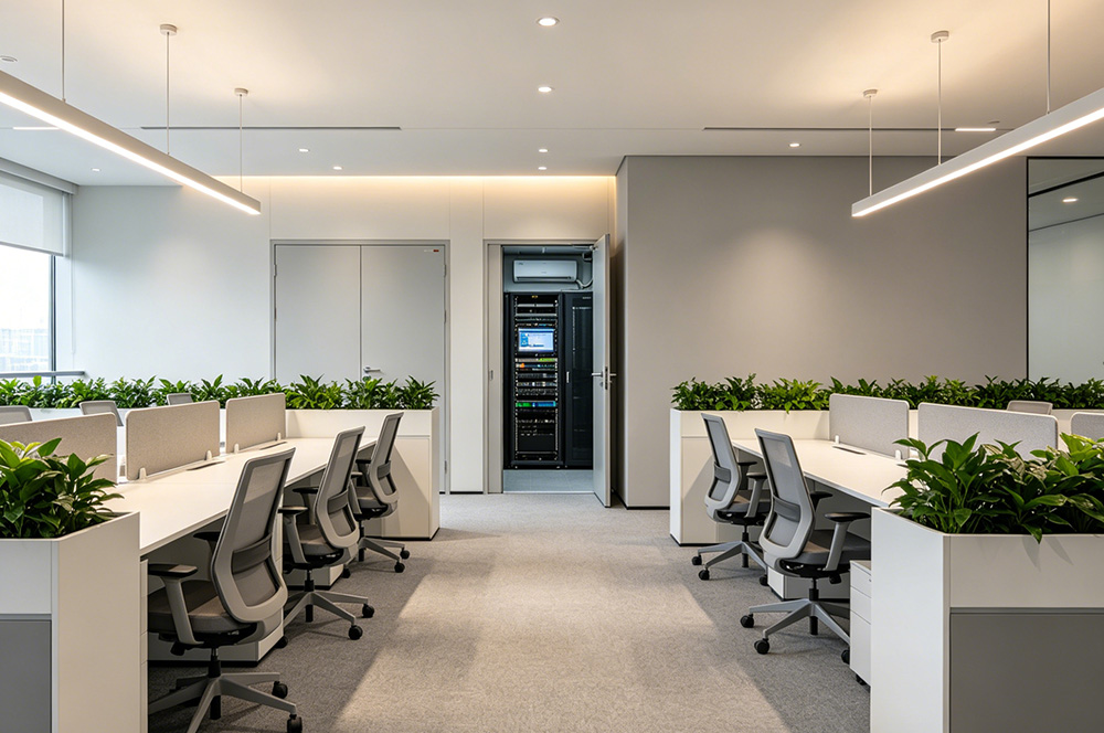 办公室小型弱电机房装修效果图