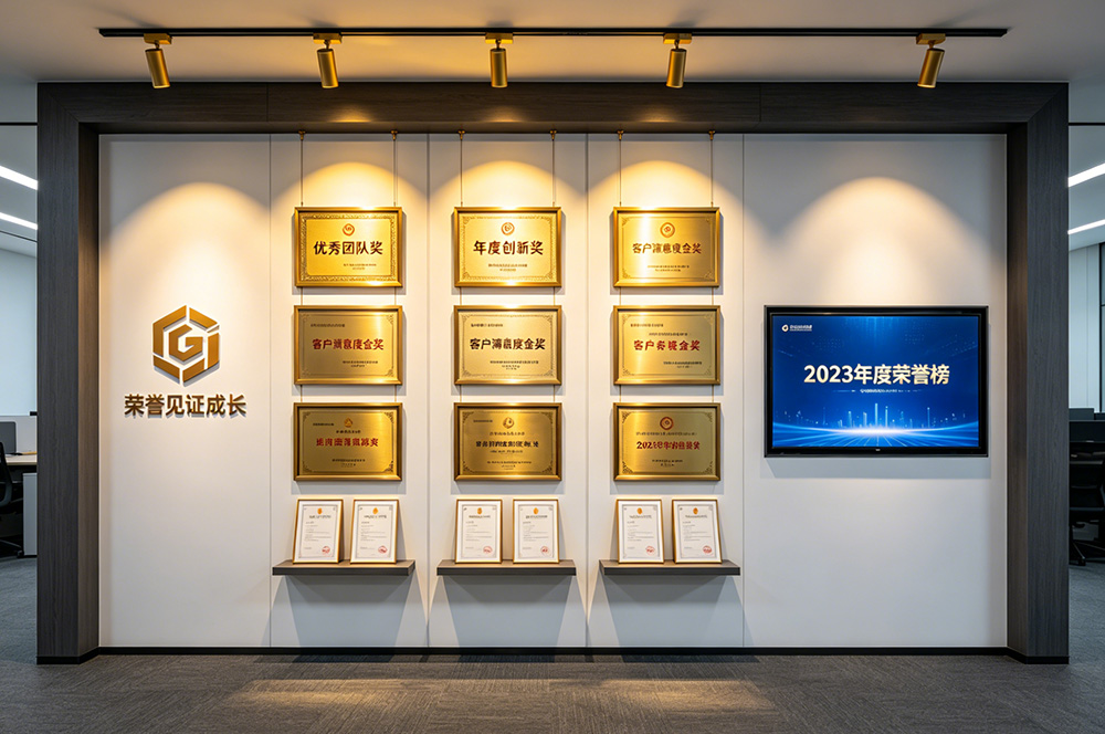 办公室证书墙装修效果图