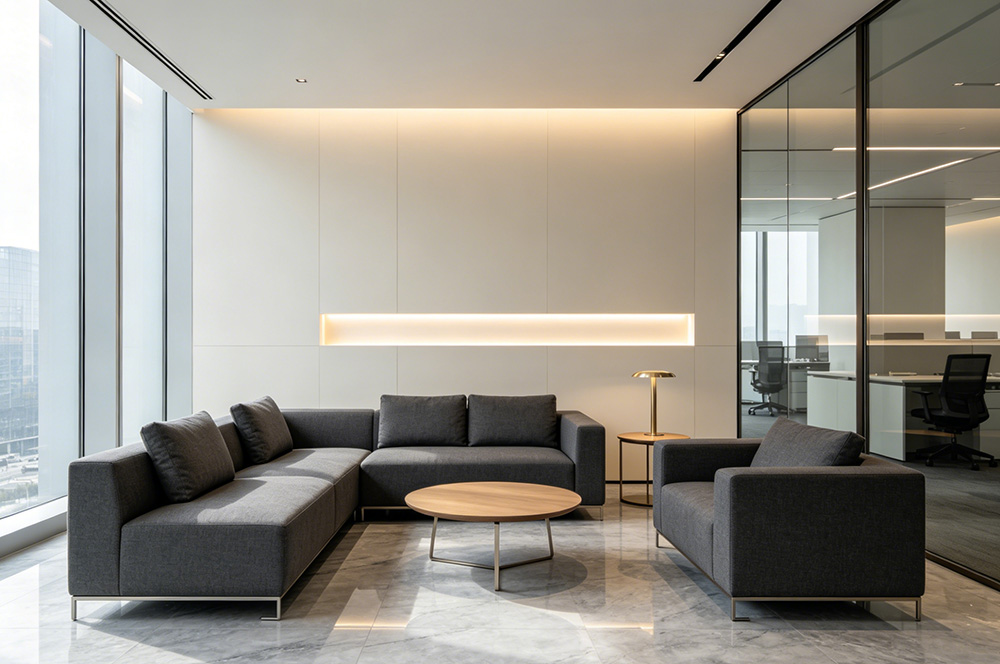 办公室接待区装修效果图