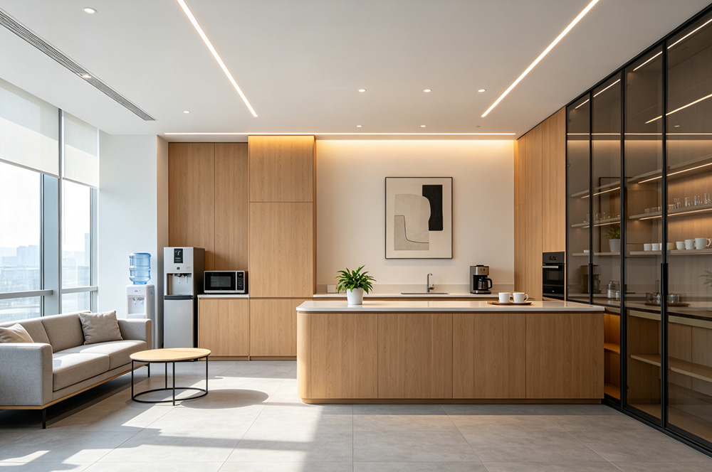 400平办公室茶水间装修效果图