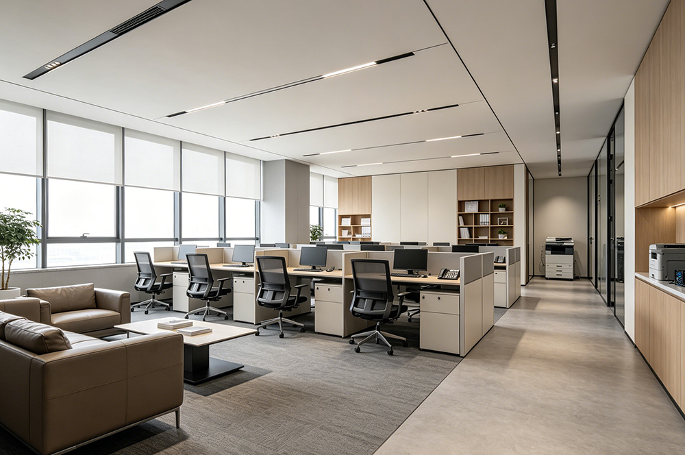 400平米开放办公区装修效果图