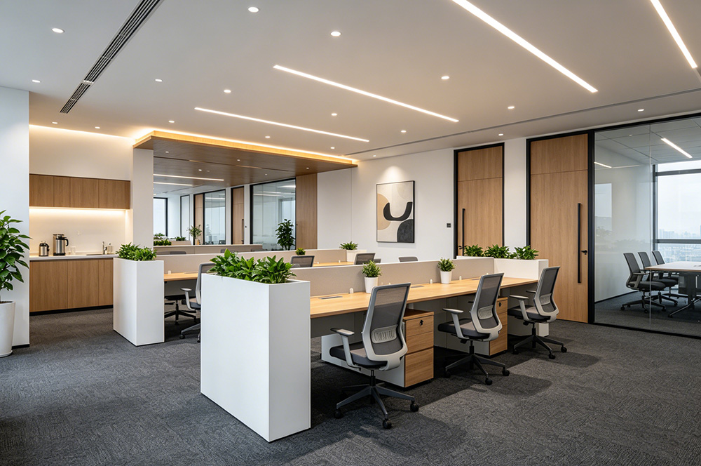 500平米现代简约风格办公室（开放区）
