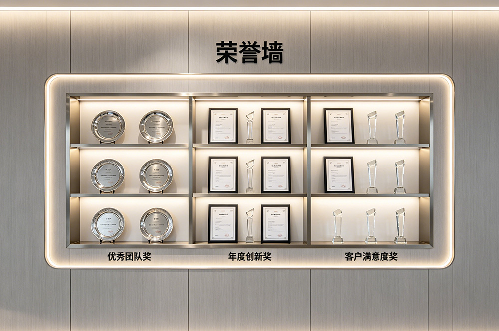 办公室奖牌墙装修效果图