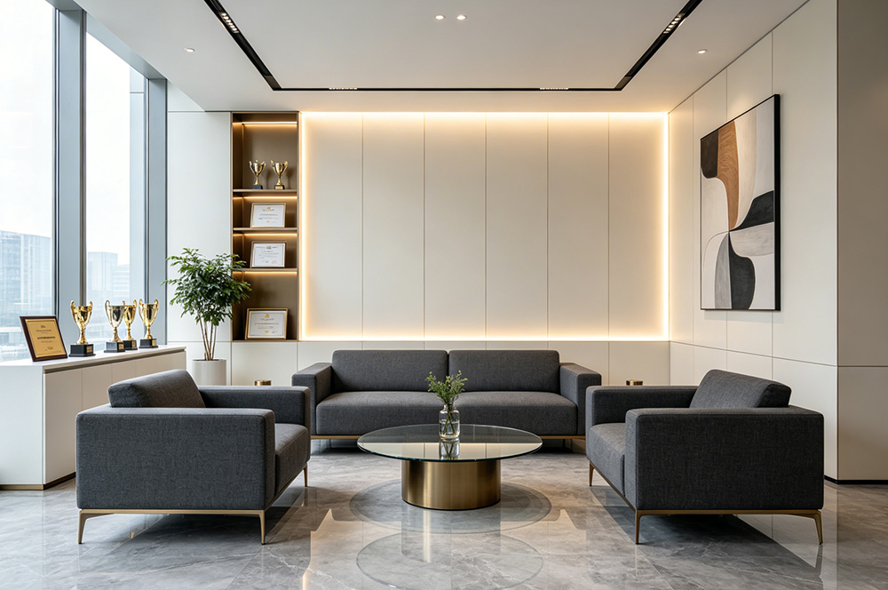35平办公室接待区装修效果图