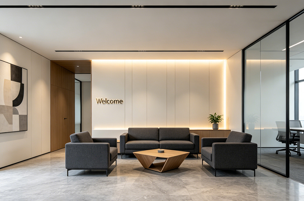 现代风格接待区装修效果图