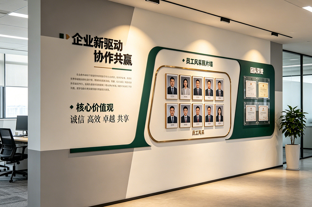 团队风采展示墙装修效果图