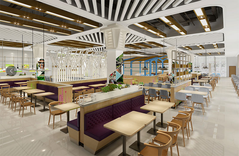 工厂食堂装修案例