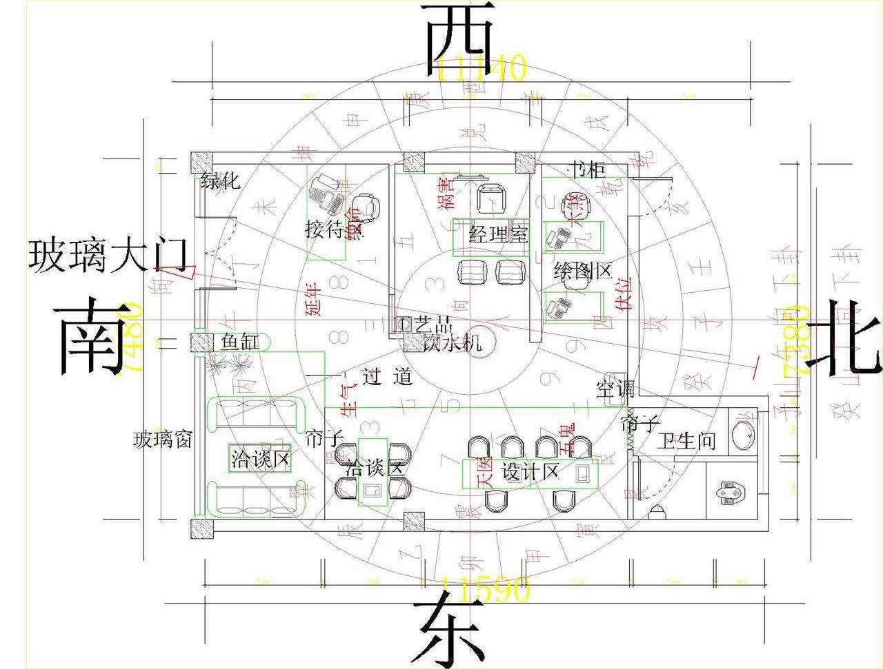 公司财务办公室摆放财神位置图 设计师极力推荐