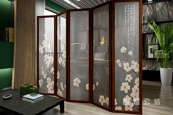办公室屏风隔断效果图