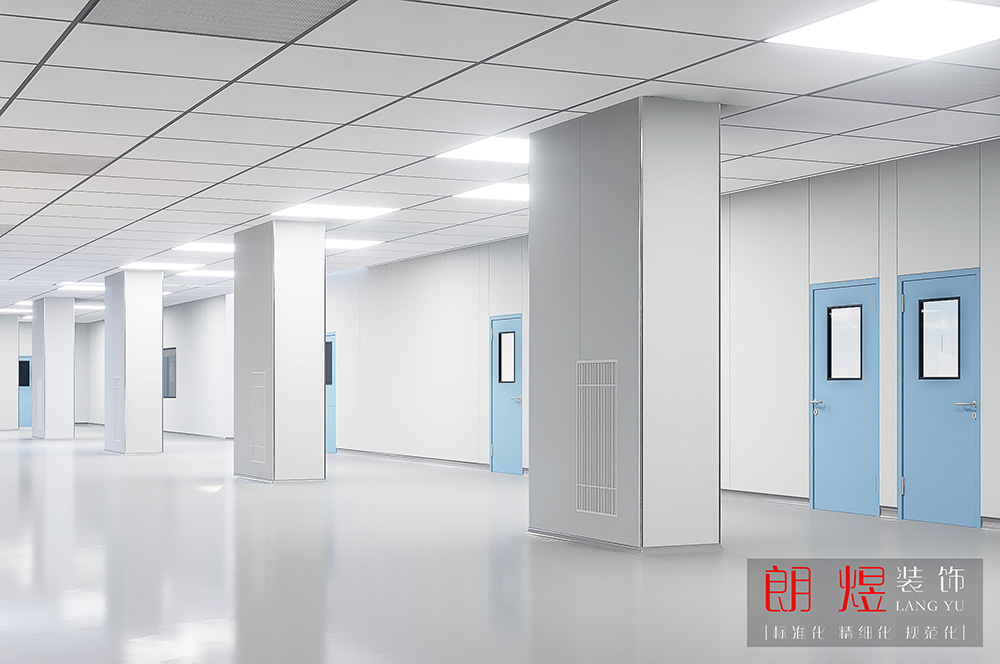 3000平电子车间无尘厂房装修效果图
