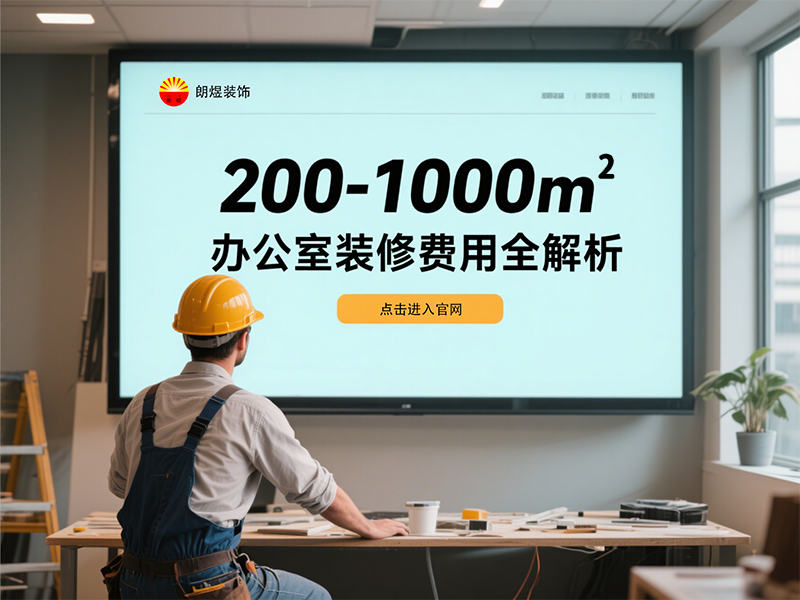 200-1000㎡办公室装修费用全解析
