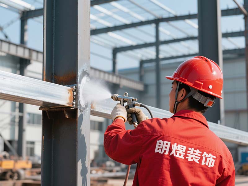 钢结构厂房搭建涂刷防腐涂料