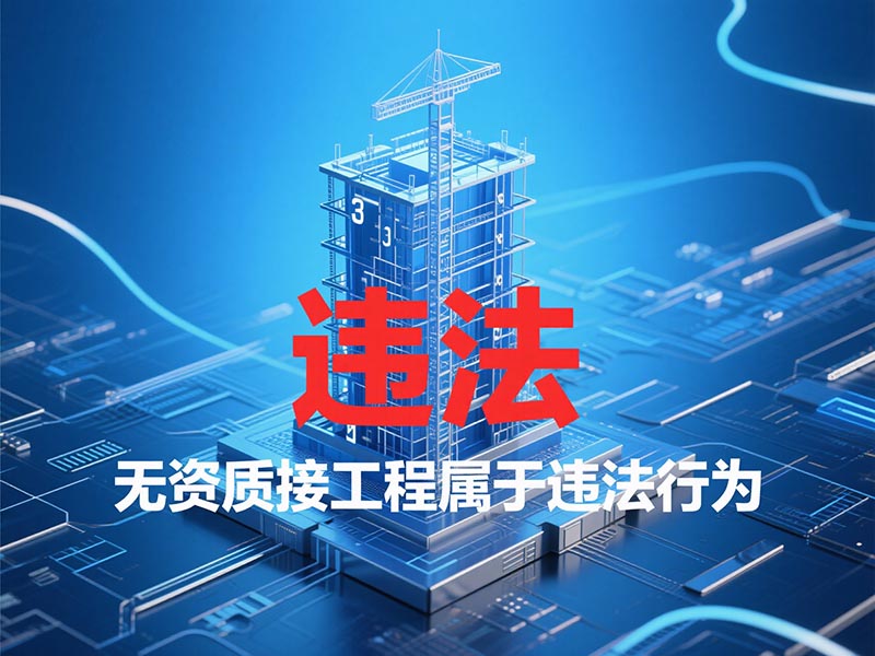无资质接工程属于 “违法行为”