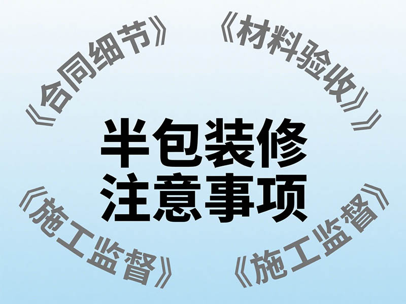 办公室半包装修注意事项​