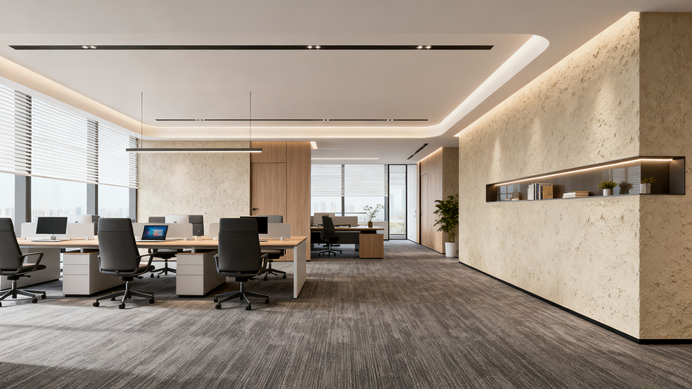 办公室墙面刷硅藻土的效果