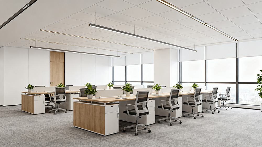 办公室吊顶采用石膏板的效果