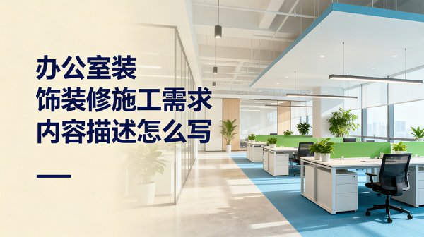 办公室装饰装修施工需求内容描述怎么写？