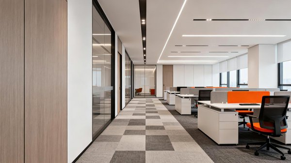 办公室装修时把地毯铺成丁字形好吗？