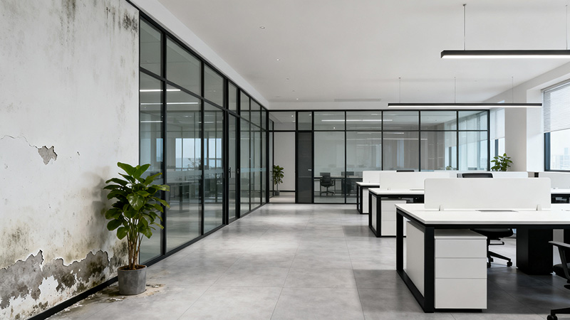 办公室墙体掉墙皮