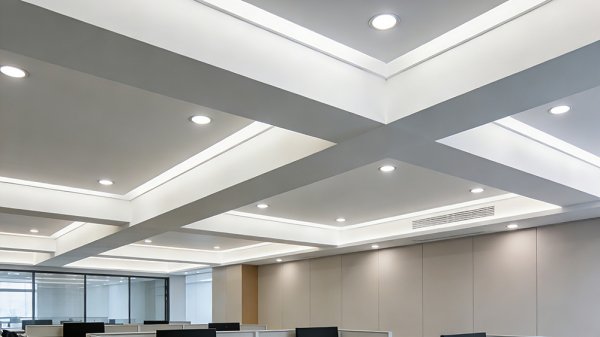 办公室里横梁压顶怎么利用装修化解？