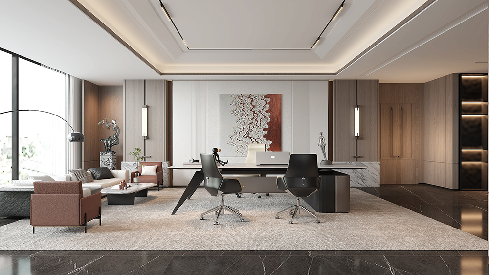 豪华办公室装修设计效果图