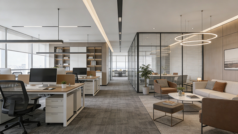 办公室装修软装效果