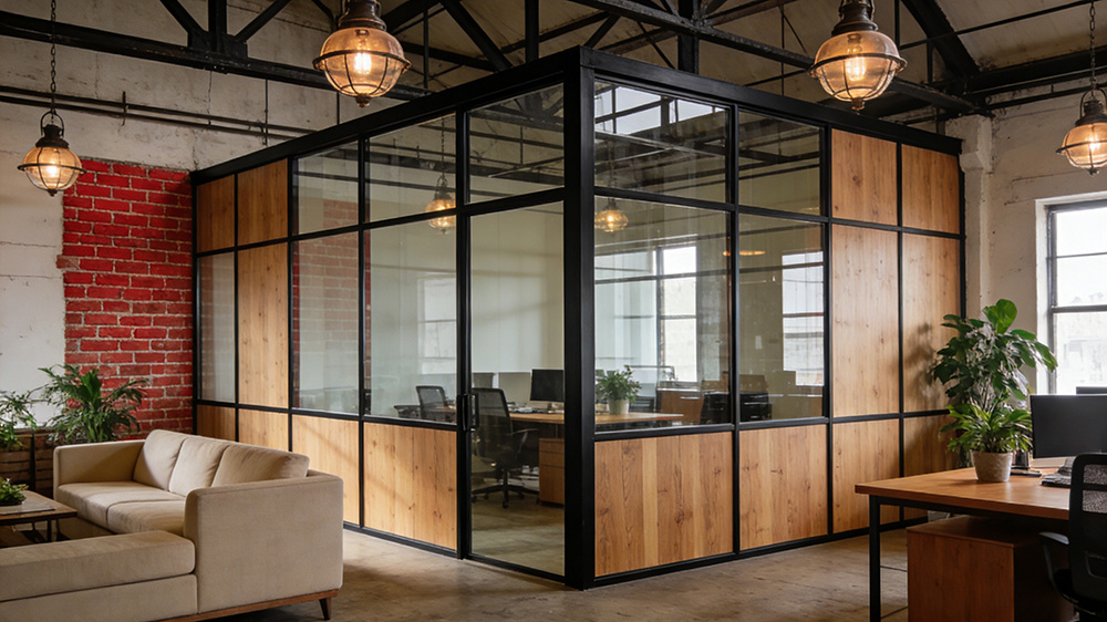 钢结构厂房内办公隔墙图3