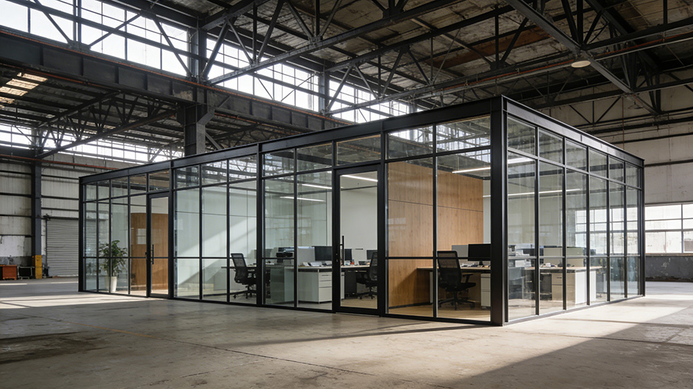 钢结构厂房内办公隔墙图6