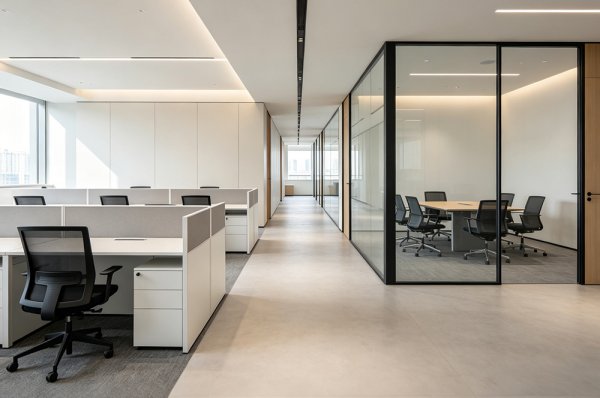 公司办公室想装修成现代简约风格，有什么设计建议吗？