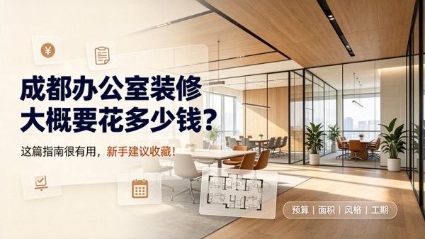 成都办公室装修大概要花多少钱？这篇指南很有用，新手建议收藏！