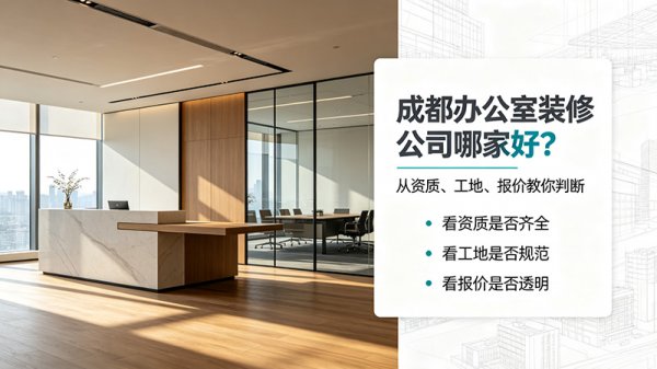 成都办公室装修公司哪家好？从资质、工地、报价教你判断